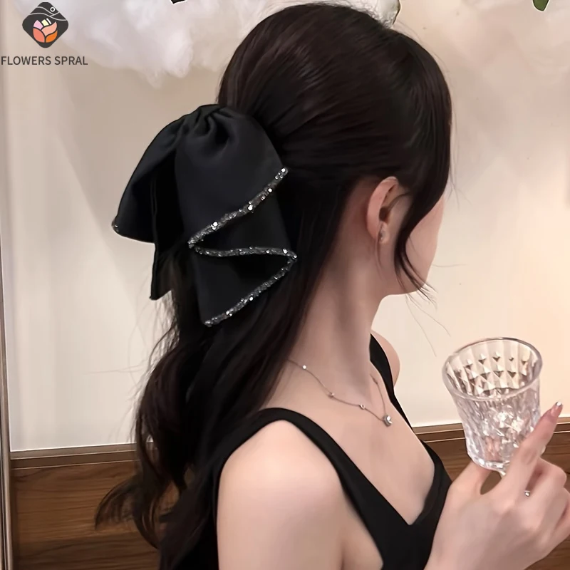 1/2 gebrochene Diamant-Schleifenklammer, elegante Stirnband-Haarspange, geeignet für hohe und niedrige Haarknoten, multifunktionale Haarspange Image