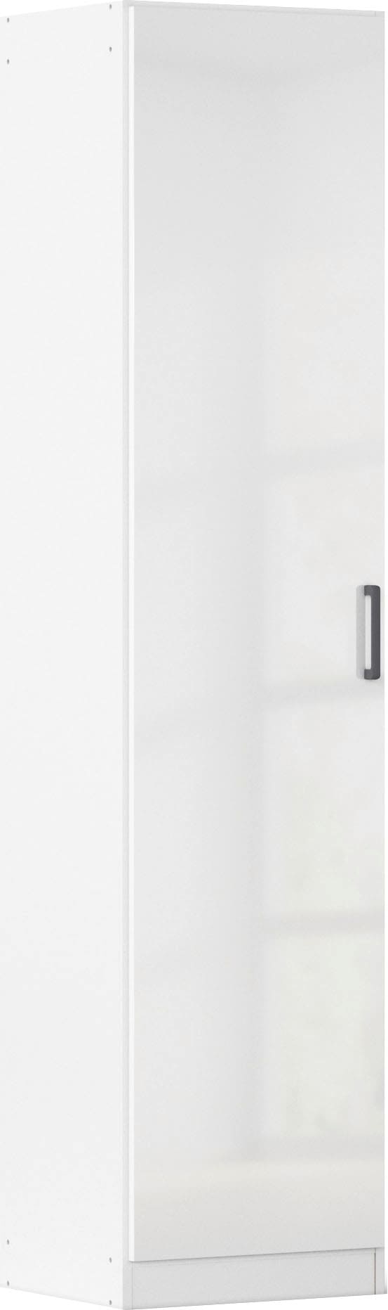 Mehrzweckschrank RAUCH "Garderobe Kleiderschrank Schrank Schuhschrank Putzschrank MINOSA", alpinweiß, hochglanz weiß, griffe graumetallic, B:47cm H:197cm T:41cm, Holzwerkstoff, Schränke, Mehrzweckschrank, In 4 Breiten mit vielen Einlegeböden für...