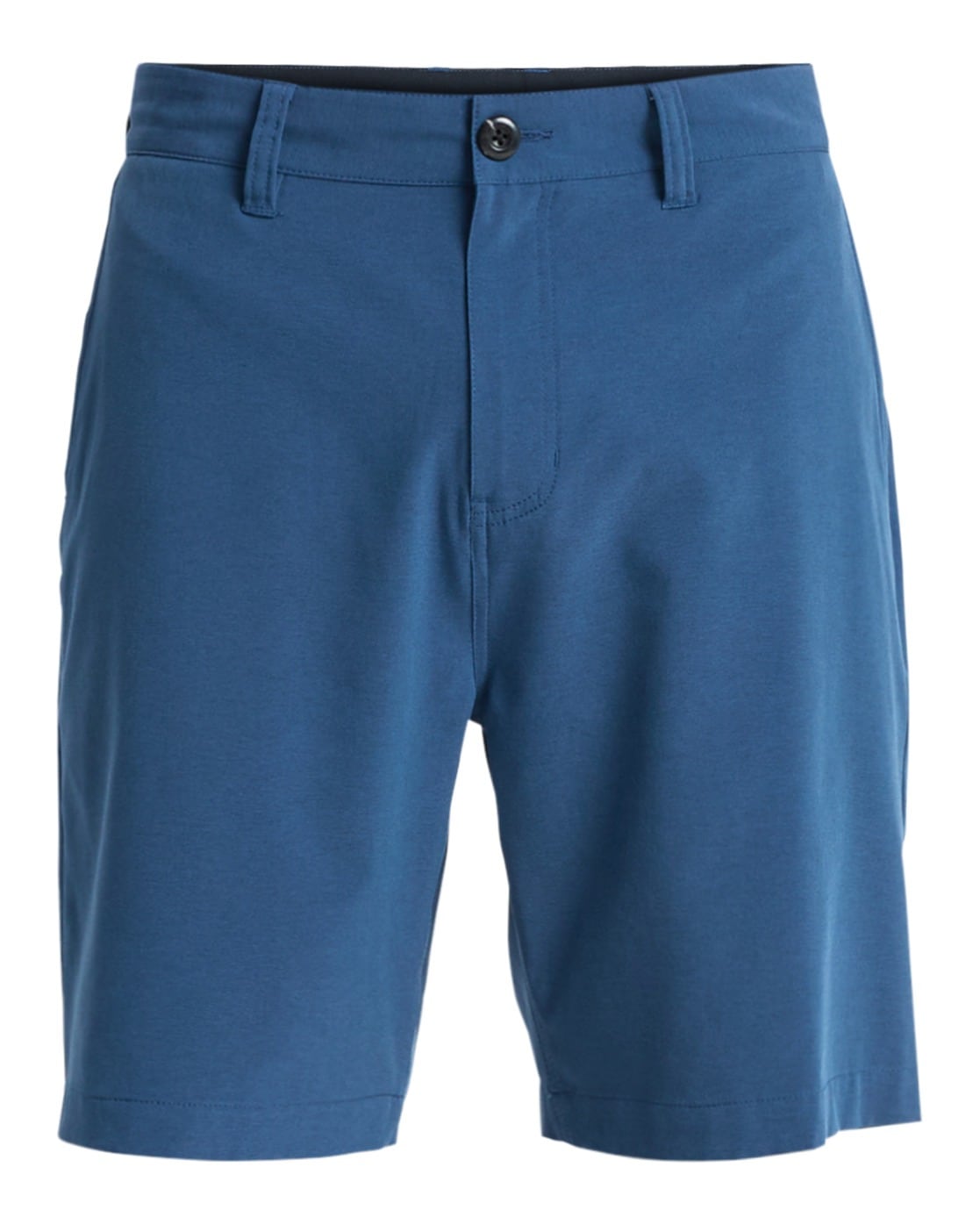 Badeshorts QUIKSILVER "Union Heather Amph 19", Herren, Gr. 33(M/L), US-Größen, schwarz denim heather, Polyester, Badehosen Badeshorts