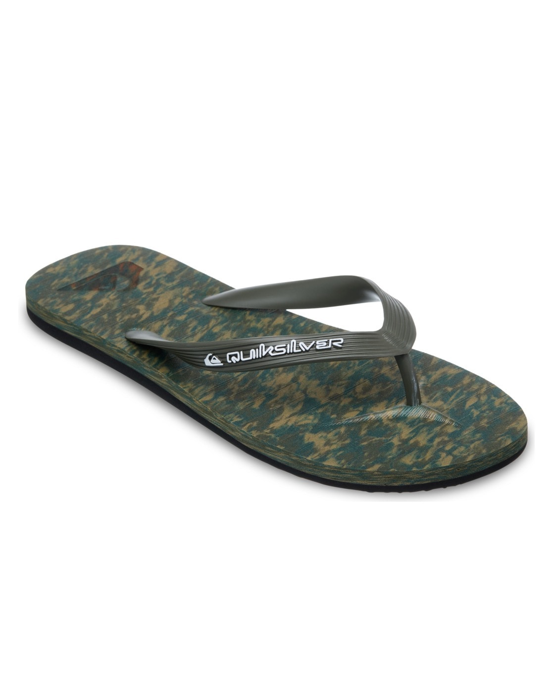 Sandale QUIKSILVER "Molokai Recycled", Herren, Gr. 10 (43), braun, Obermaterial:Obermaterial: Synthetikmaterial / Außensohle: Moosgummi;, Schuhe Sandale