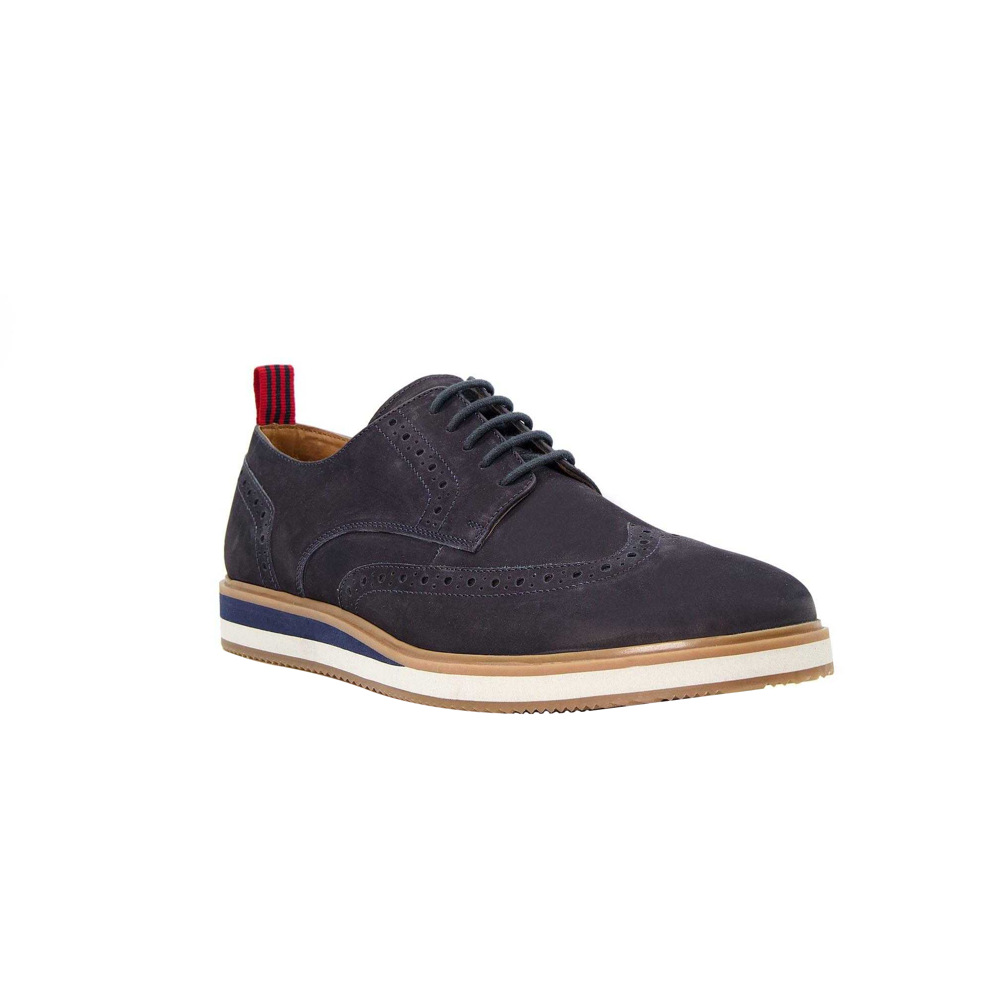 Dune London - "Britle" Freizeitschuhe für Herren, Nubukleder (Marine)