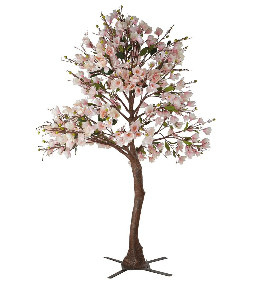 Pianta artificiale Ciliegio rosa, H 262 cm