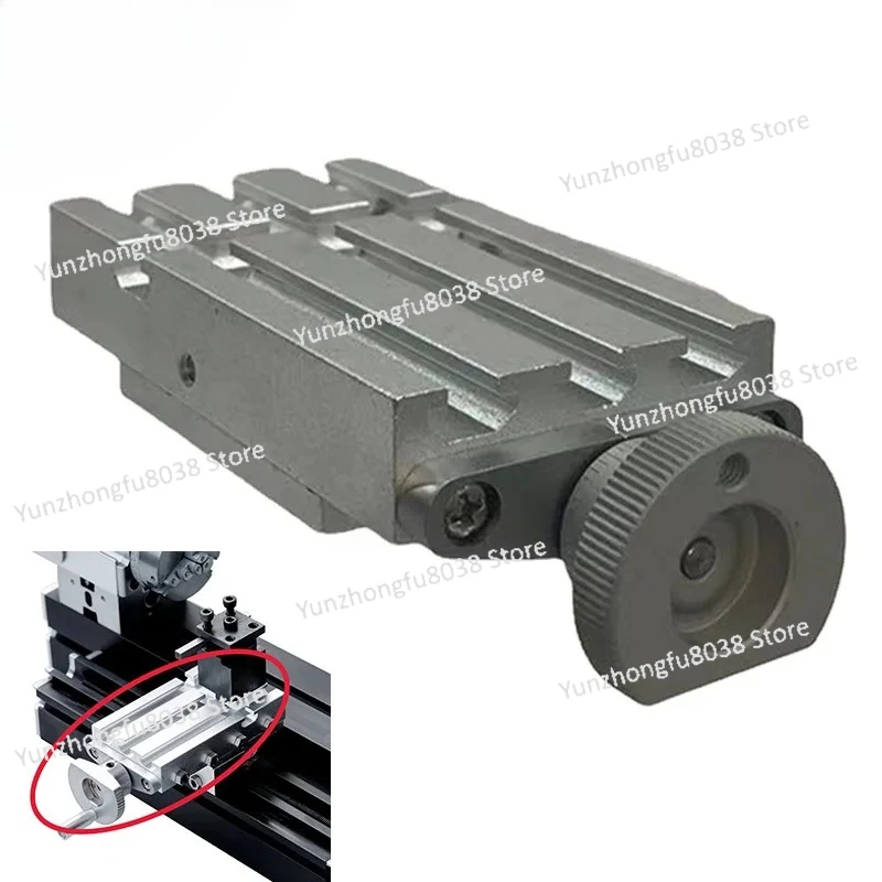 ZR037 Metall-Kreuzschieber, Zubehör für Mini-Drehmaschine, Holzbearbeitung, Schienenschlitz, Transportführungsplattform aus Zinklegierung Image