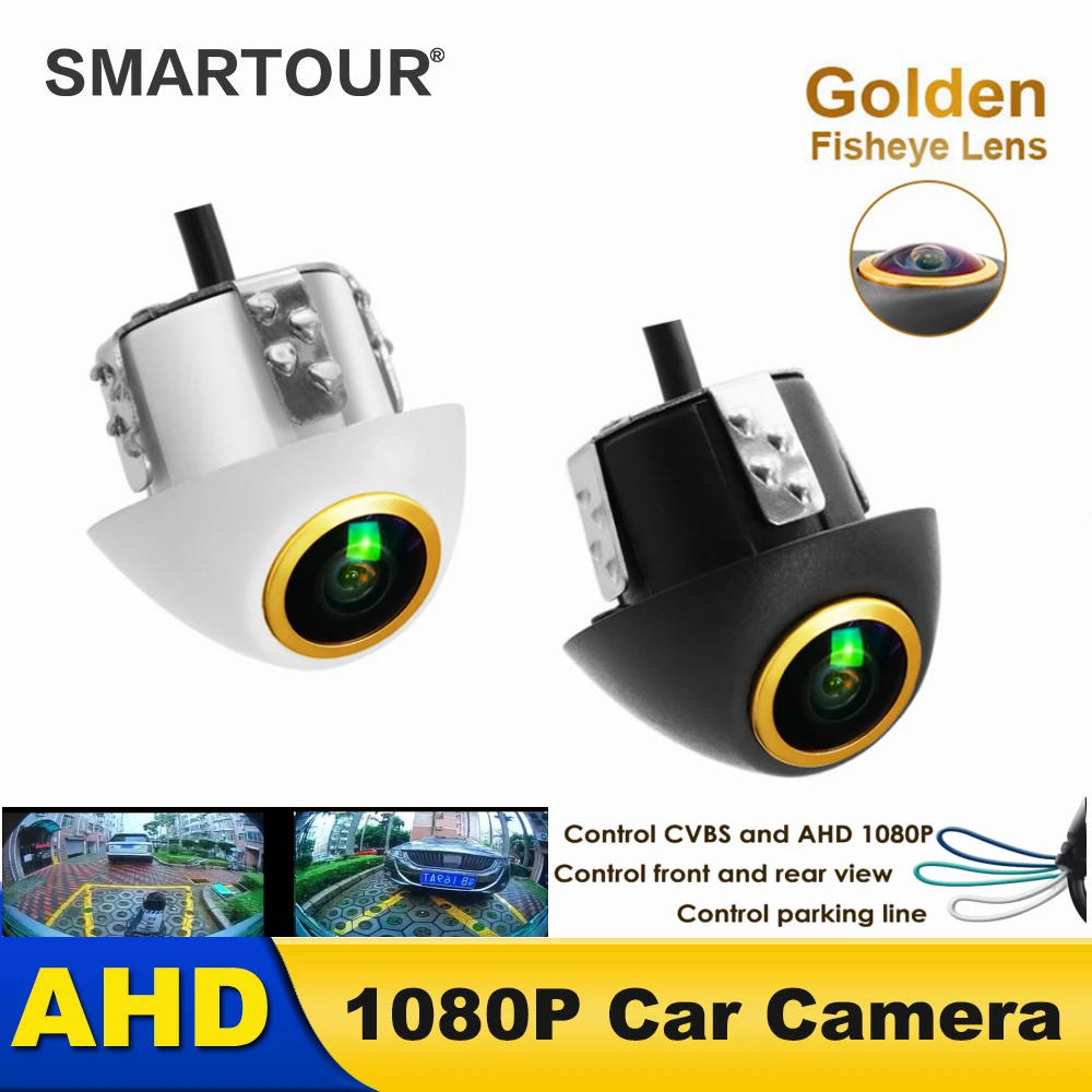 SMARTOUR Auto-Rückfahrkamera HD 4K Rückfahrkamera Auto-Frontkamera unterstützt AHD CCD 1080P Ausgang, geeignet für alle Autos, wasserdicht Image