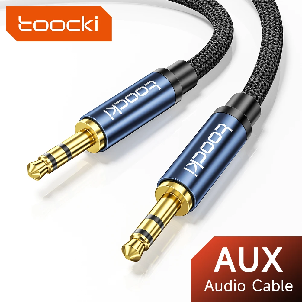 Toocki Aux-Kabel, 3,5-mm-Klinken-Audiokabel für Computer-Kopfhörer, Samsung Xiaomi Redmi, Laptop, Auto, Stecker auf Stecker, Audiokabel Image