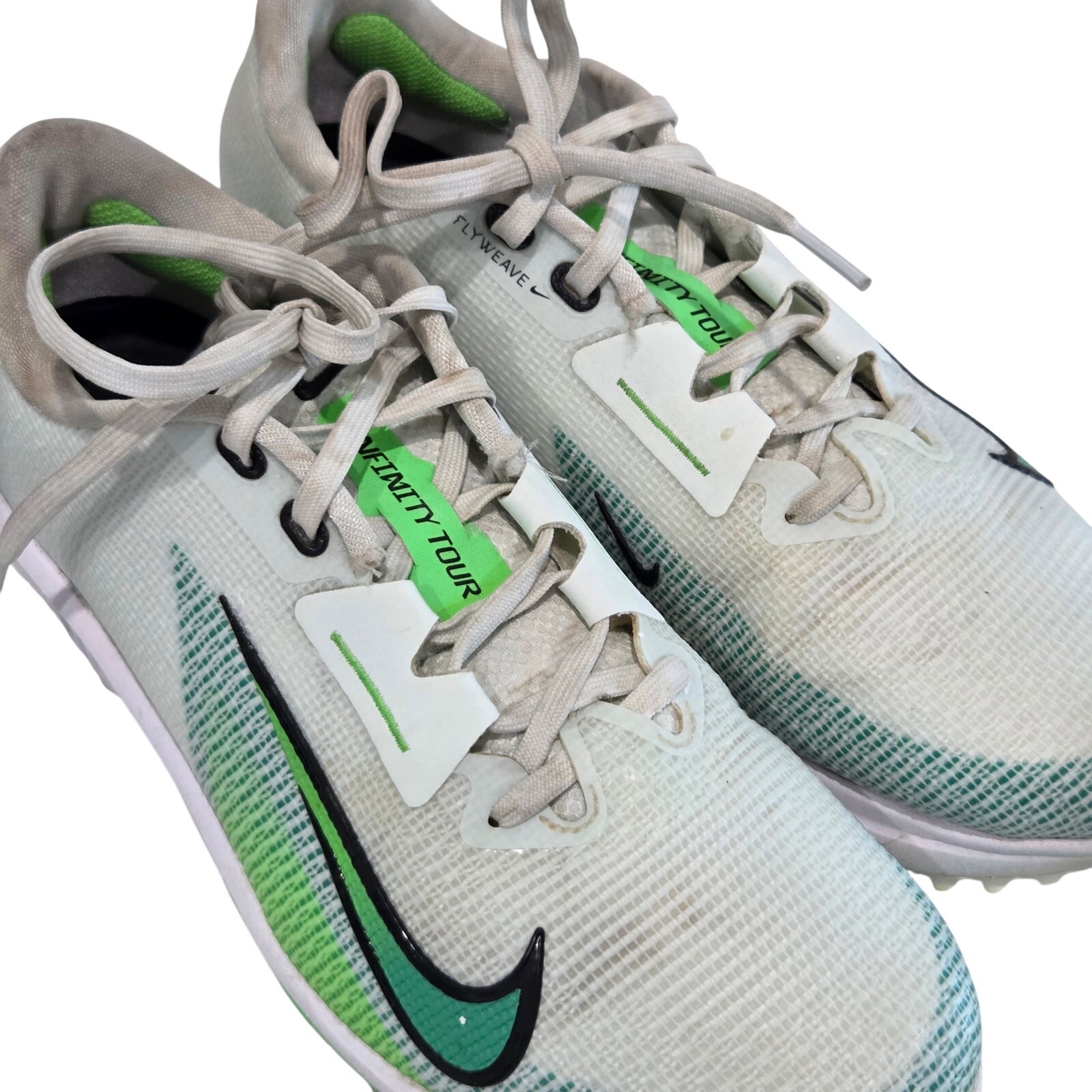 Nike Shoes | Men's Nike "Infinity Tour" Soft Spike Golf Shoes, Size 7 | Color: Green/White | Size: 7