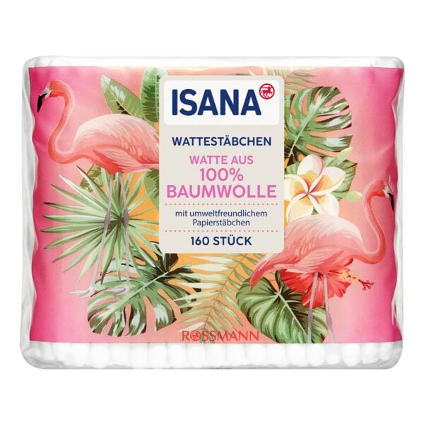 ISANA Wattestäbchen Nachfüllpack 160 Stück Image