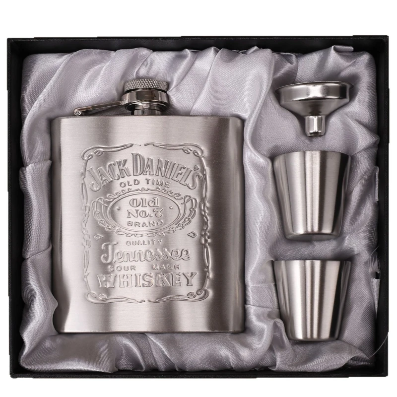 7oz Jack Edelstahl-Flaschen-Set, 7oz 4-teilige Outdoor-Flasche Image