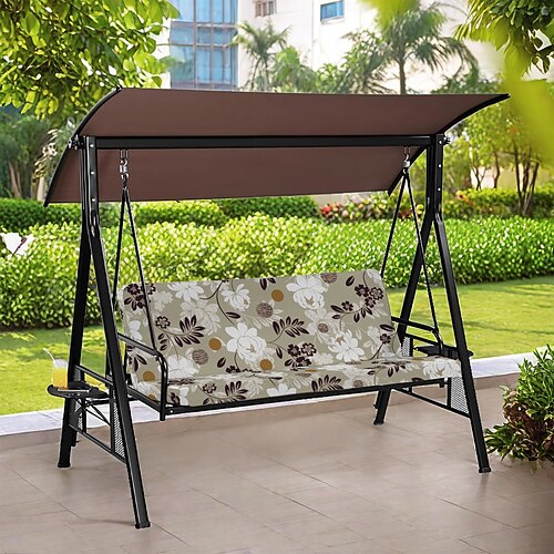 Gartenkissenbezug aus floral gefärbtem Mikrofaser-Polyester, moderner Stil, quadratisch/rechteckig, für Sofas im Wohnzimmer Image