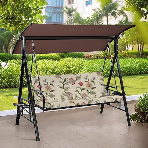 Gartenkissenbezug aus floral gefärbtem Mikrofaser-Polyester, moderner Stil, quadratisch/rechteckig, für Sofas im Wohnzimmer Image