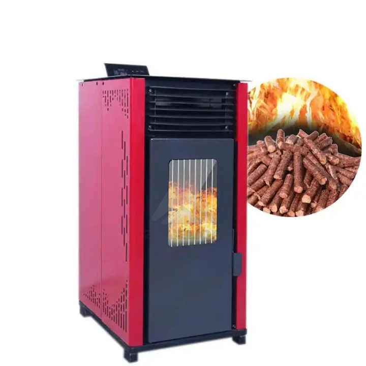 220 V 122 W Pelletofen, Kaminrohr, stehend, Installation, Holzofen, Gusseisen, Herd, brennender Pelletofen für den Innenbereich