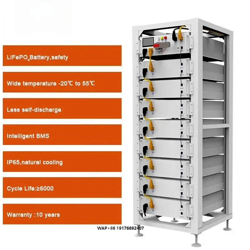 Deye BOS-G5.1 51,2 V 20 kWh 30 kWh 40 kWh Hochspannungs-Solar-Lithiumbatterie Image