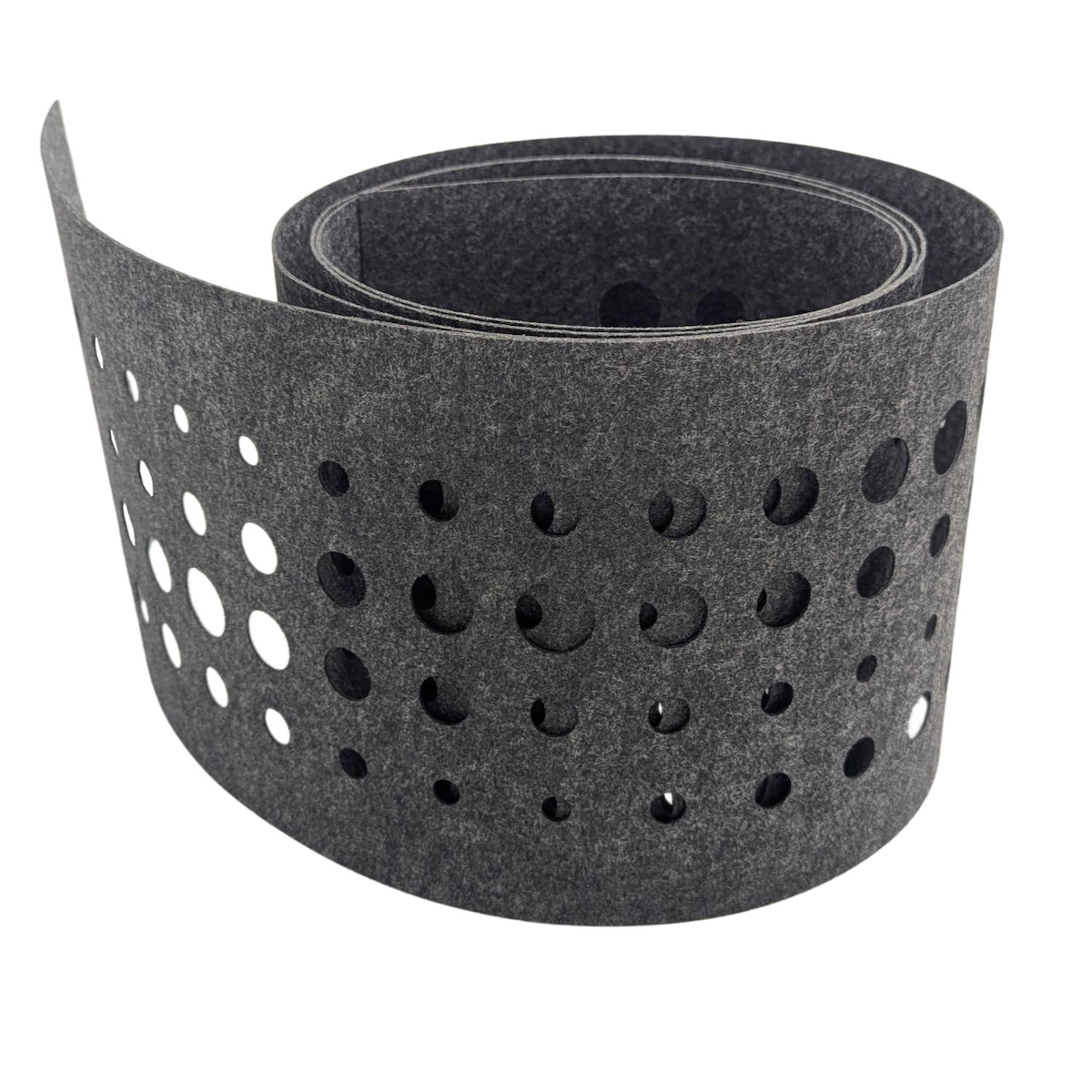 zaun|zu® Sichtschutz Design Vlies Dekor Pulse Einzelstreifen Anthrazitgrau 2,55m Image