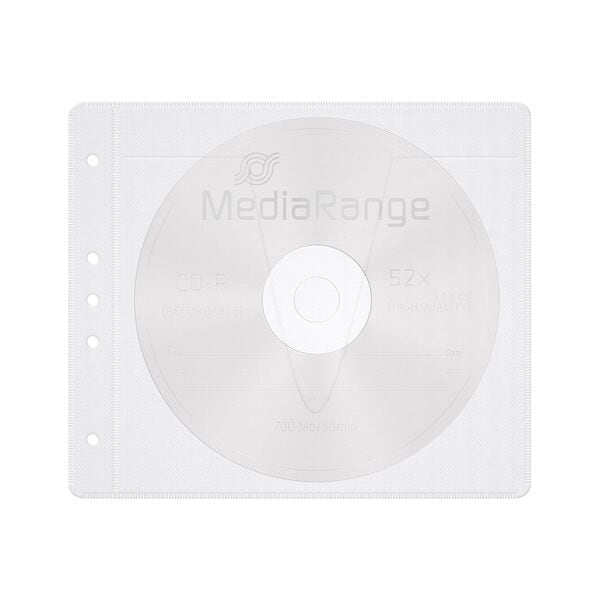 MediaRange CD-/DVD-Hüllen abheftbar 50 Stück Image