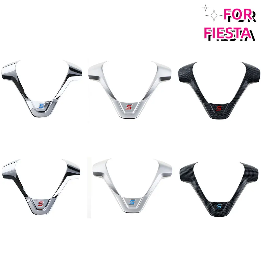 Für Ford Neue Fiesta MK7 Ecosport Figo B-MAX KA + Auto Styling Zubehör Lenkrad Abdeckung Trim Dekorative Aufkleber Image