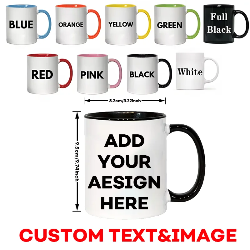 1 individuelle Tasse – personalisierte Kaffeetasse mit Fotos und Text – einzigartiges Geschenk zum Jahrestag, zum Valentinstag und zum Muttertag Image