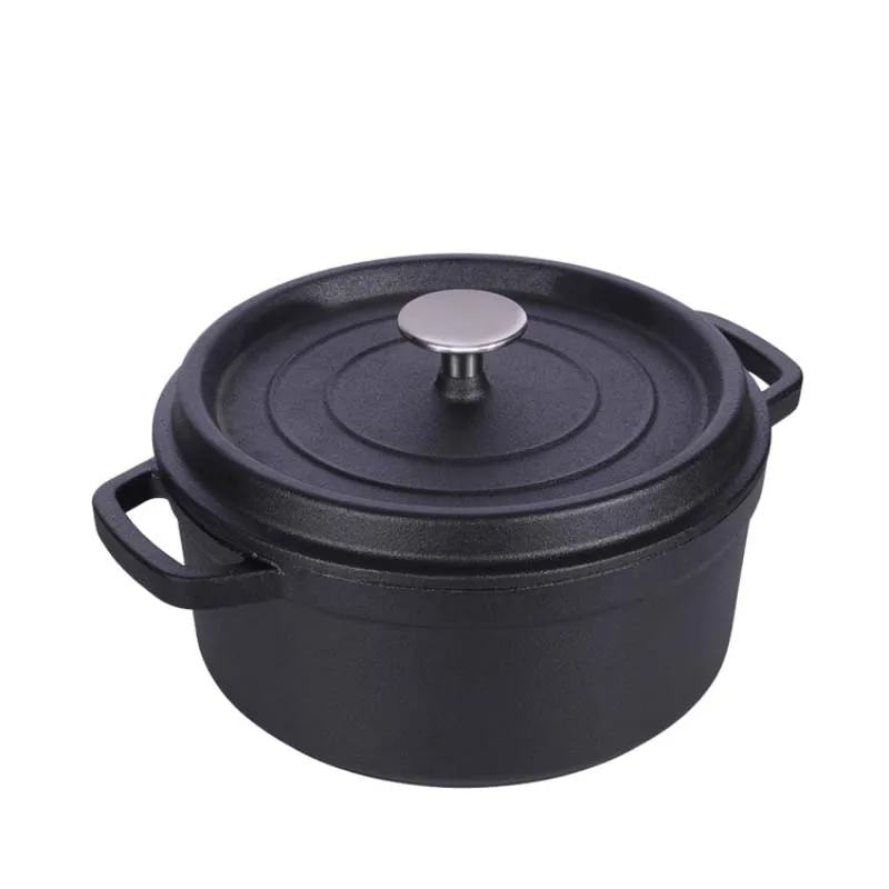 24 cm Gusseisen-Topf, holländischer Ofen, Suppentopf, 3,8 l, für 2–5 Personen Image