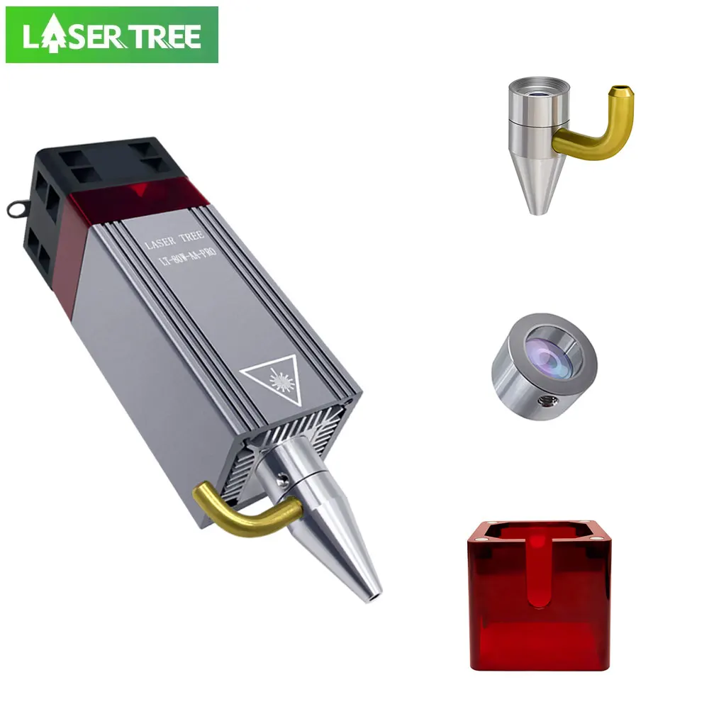 LASER TREE LT-80W-AA-PRO Laser Modul Zubehör Luft Düse Augenschutzhülle Treiberplatine Gleitplatte Holzbearbeitungswerkzeuge Image