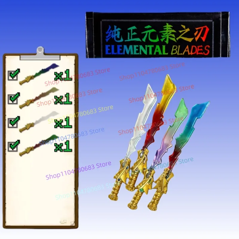 MOC Gebäude Block Element Klinge Zubehör Mini Figur Montage Modell Ornamente Anime TV Rolle Spielzeug Dekorative Geschenke Sammlung Image