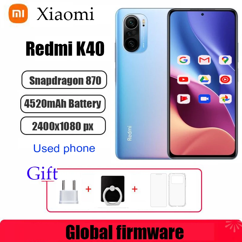 Xiaomi Redmi K40/POCO F3 5G Smartphone CPU Qualcomm Snapdragon 870 Clular phone 48MP Camera used phones