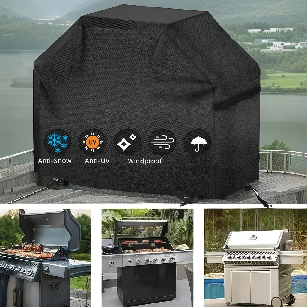 Barbecue-Grillabdeckung, Outdoor-Grill-Grillabdeckung, 8 Größen verfügbar, geeignet für Camping- und Grillzubehör Image