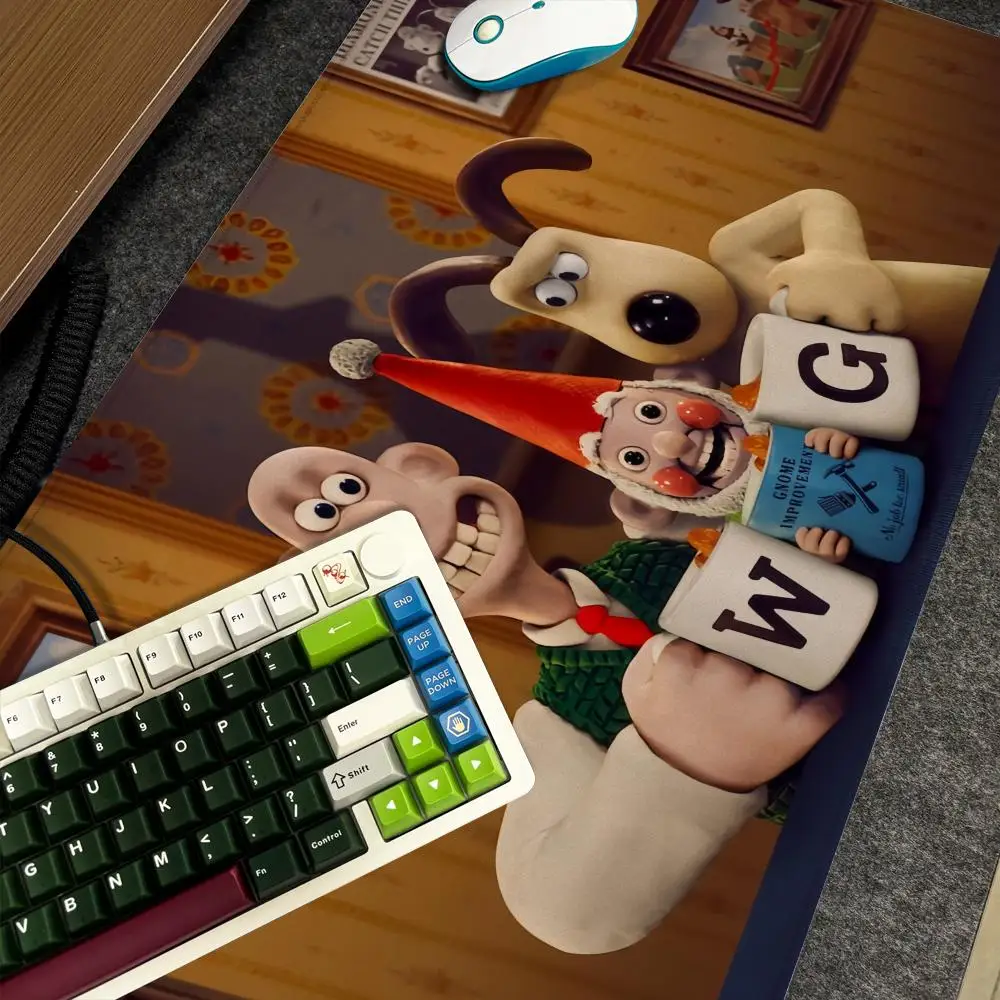 Mauspad Xxl Computer Cartoon Große G-Gromit Größe Rutschfeste Gamer-Tastatur 90x40cm Art Design HD Schreibtischunterlage