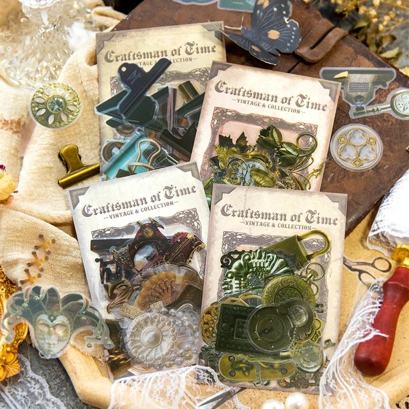 30 stücke Vintage Etiketten Aufkleber dekorative Kleber DIY Hand Konto Tagebuch Album Collage Material Scrap booking Lieferungen Image