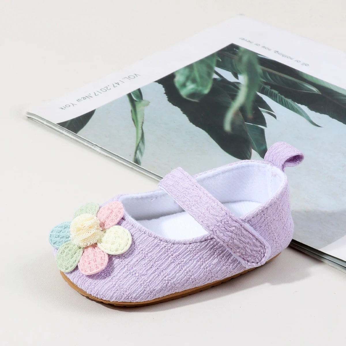 Neugeborenen Baby Mädchen Kinder Schuhe Weiche Sohle Krippe Prewalker Kleinkind Anti-Slip Solide Rüschen Erste Wanderer Schuh Taufe