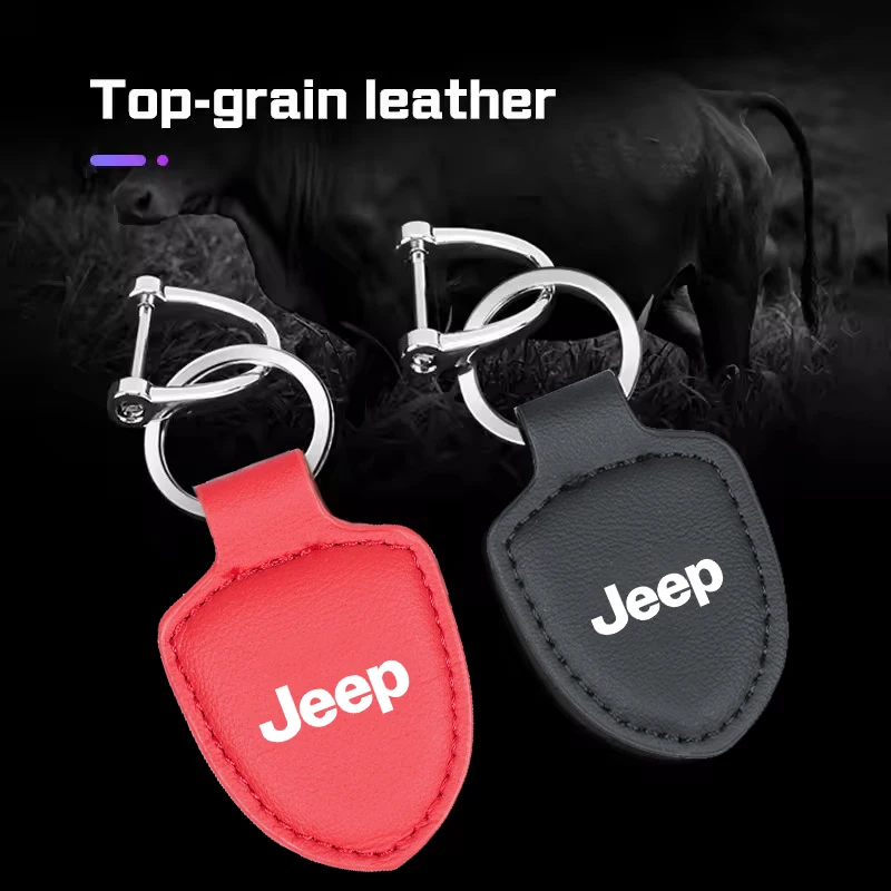 Auto Emblem Schlüsselanhänger Anhänger Auto Schlüsselanhänger Zubehör für Jeep Renegade Willys Liberty Rubicon Trail Hawk Wrangler JL JK Patriot Image