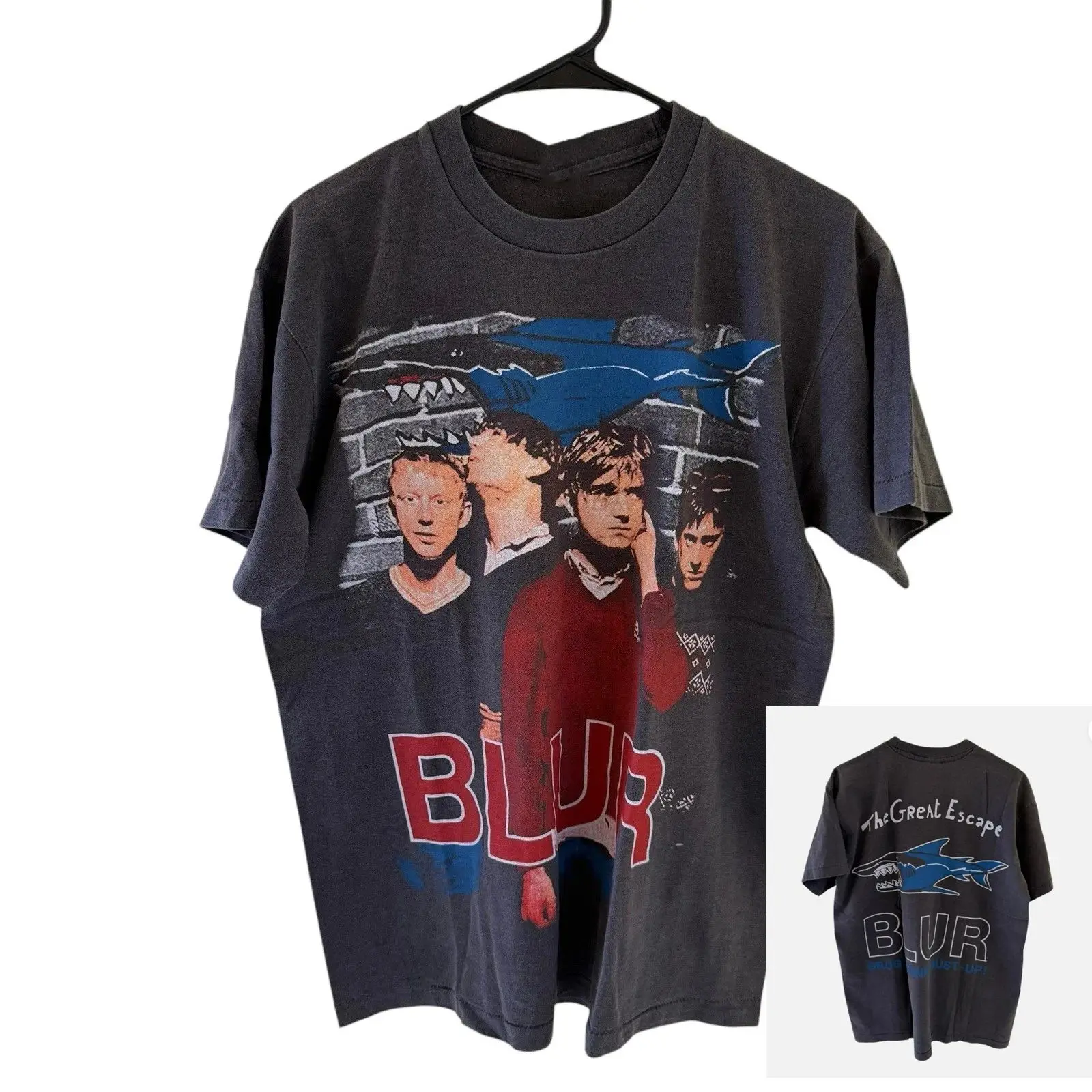 Vintage WILDLEDER Band Shirt Rock Vintage Tops Fans schwere Baumwolle weiß T-Shirt lässig lose Rundhalsausschnitt Print Baumwolle T-Shirt Unisex