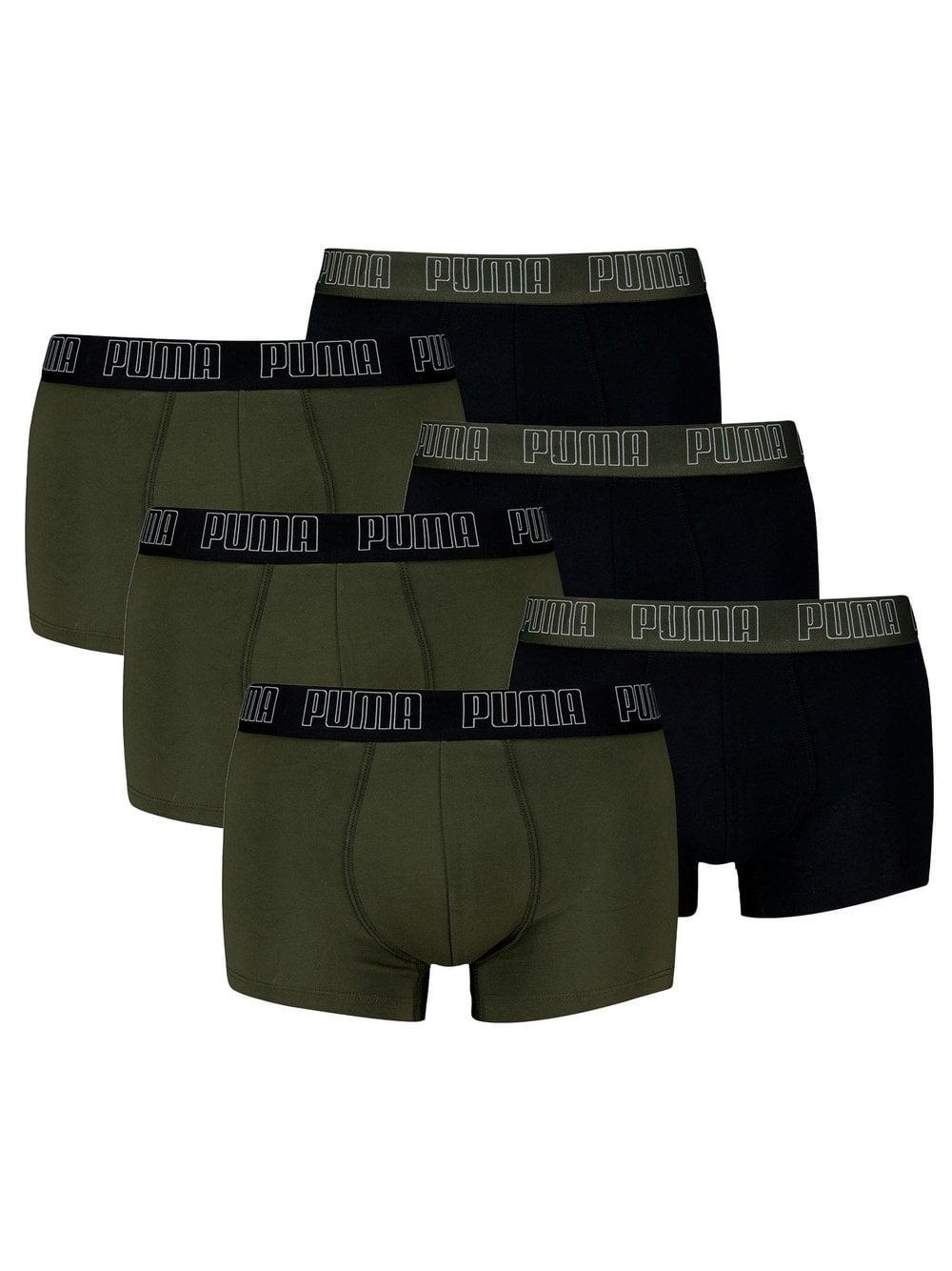 Puma Boxershort 6er Pack Herren mehrfarbig, M Image