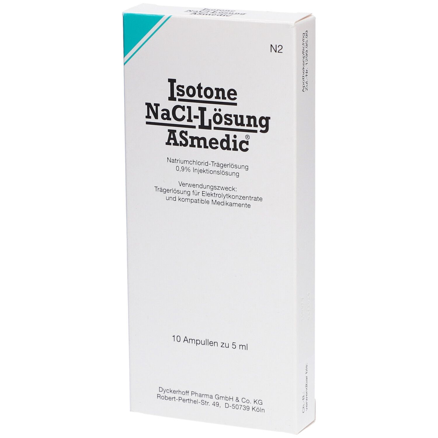 Isotone NaCl-Lösung ASmedic Injektionslsg.Amp. 10x5 ml Injektionslösung