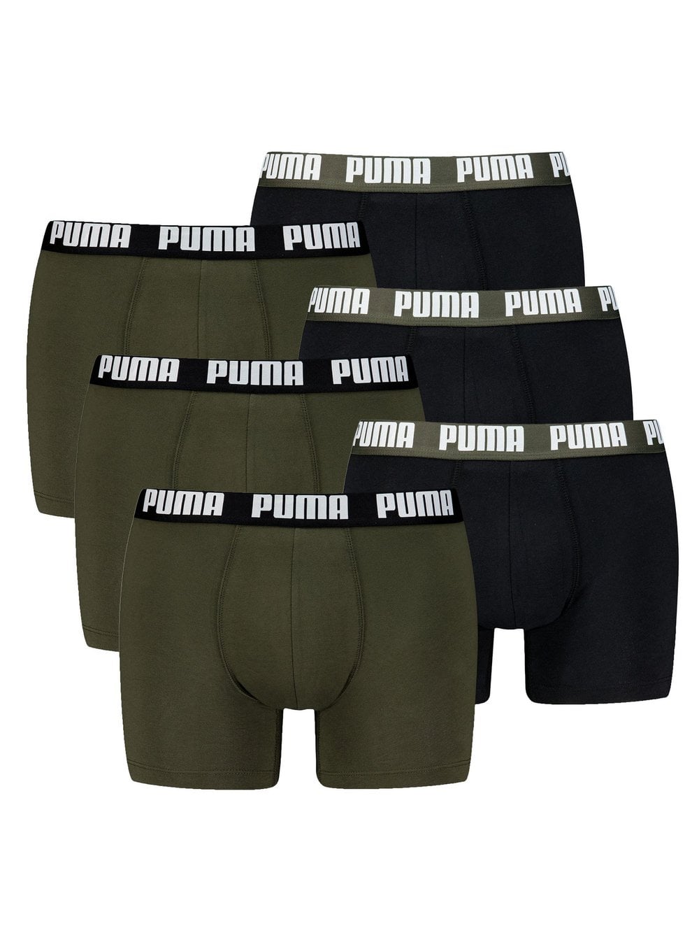 Puma Boxershort 6er Pack Herren mehrfarbig, M Image