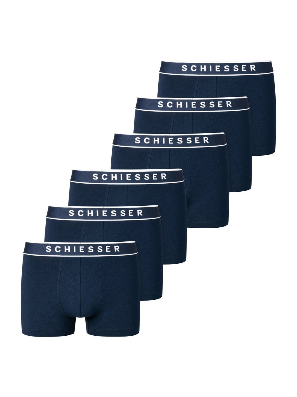 Schiesser Boxershort 6er Pack Herren blau, XL Image