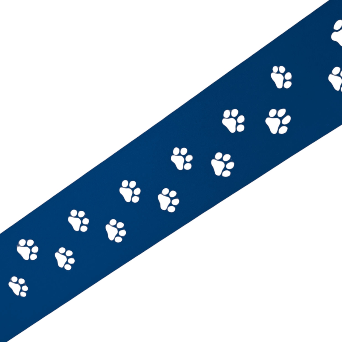 zaun|zu® Sichtschutz PREMIUM Dekor Tapsi für Doppelstabzäune Enzianblau 2,55m Image