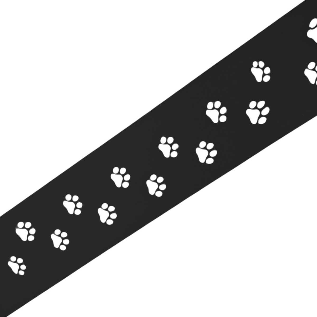 zaun|zu® Sichtschutz PREMIUM Dekor Tapsi für Doppelstabzäune Schwarz 2,55m Image