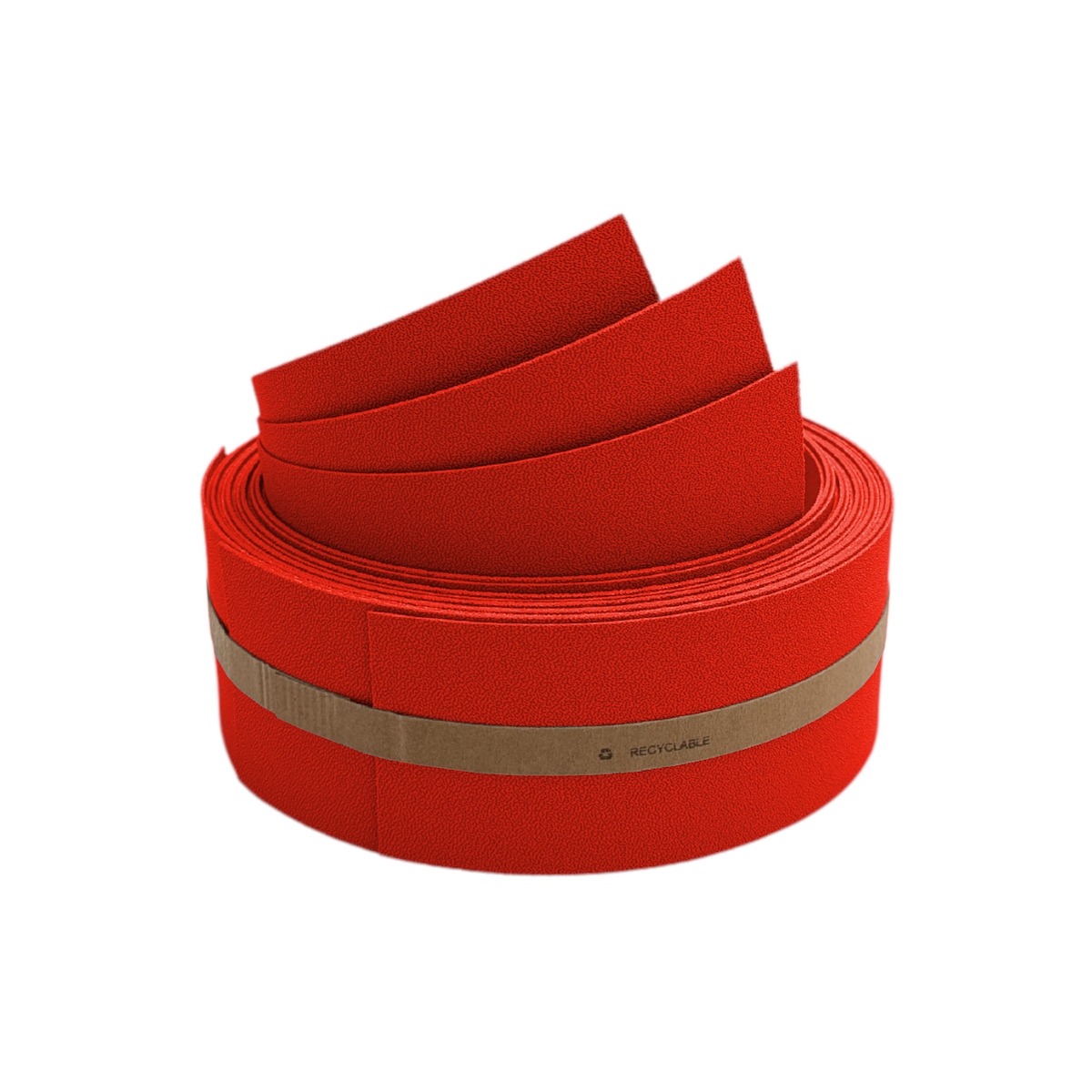 zaun|zu® Sichtschutz Premium Akzentstreifen Set Drittel Rot 2,55m Image