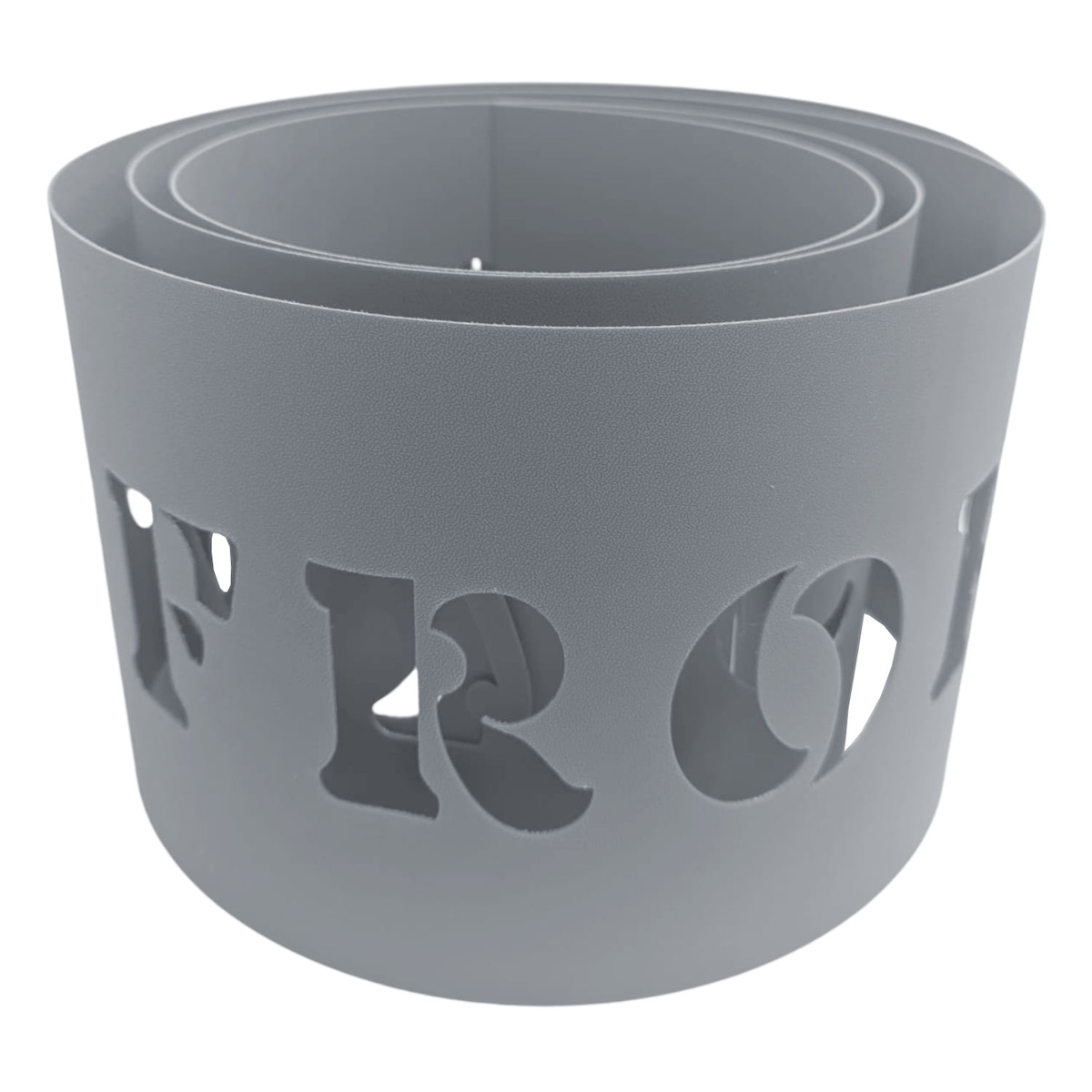 zaun|zu® Sichtschutzstreifen PREMIUM Frohe Weihnachten Fenstergrau 2,55m Image