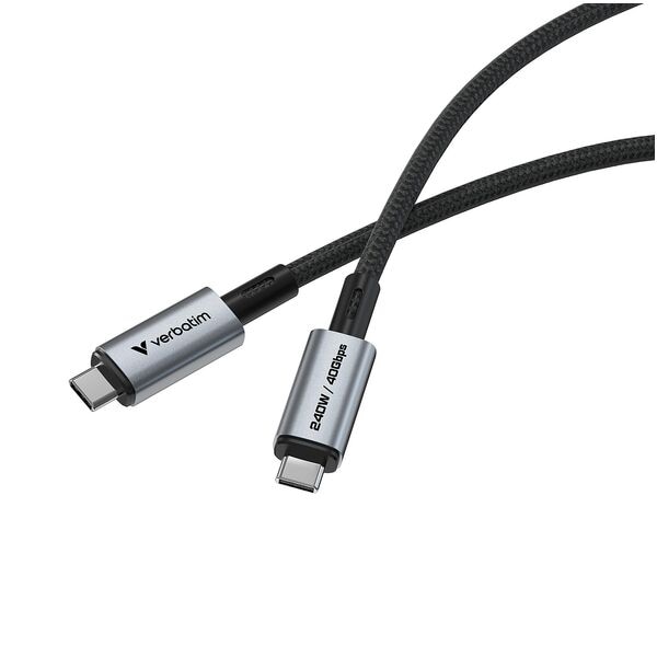Verbatim Ladekabel Sync & Charge USB-C 240 W schwarz schwarz