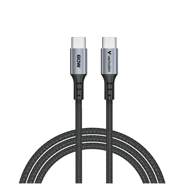 Verbatim Ladekabel Sync & Charge USB-C 60 W schwarz schwarz