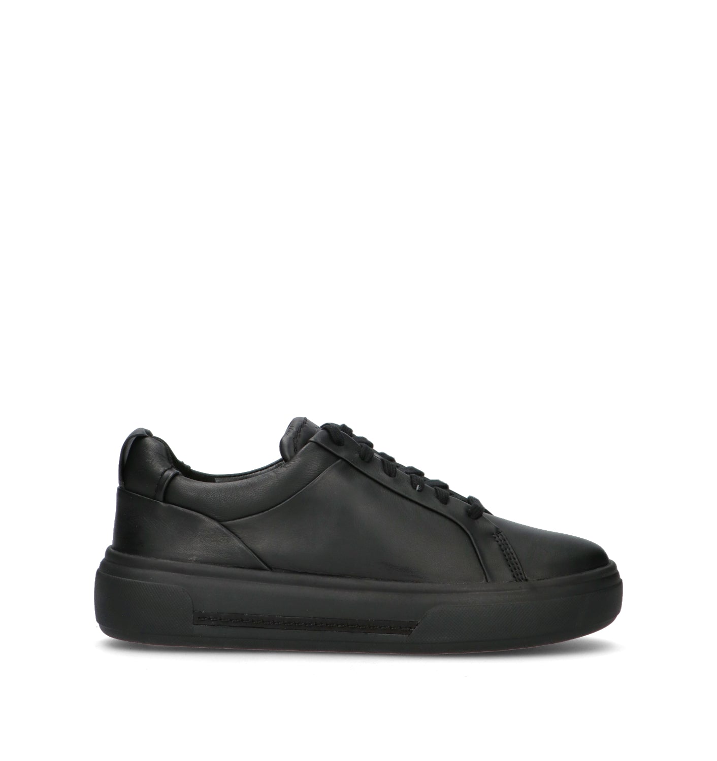 CLARKS CORE HOLLYHOCK WALK Sneaker donna nera in pelle