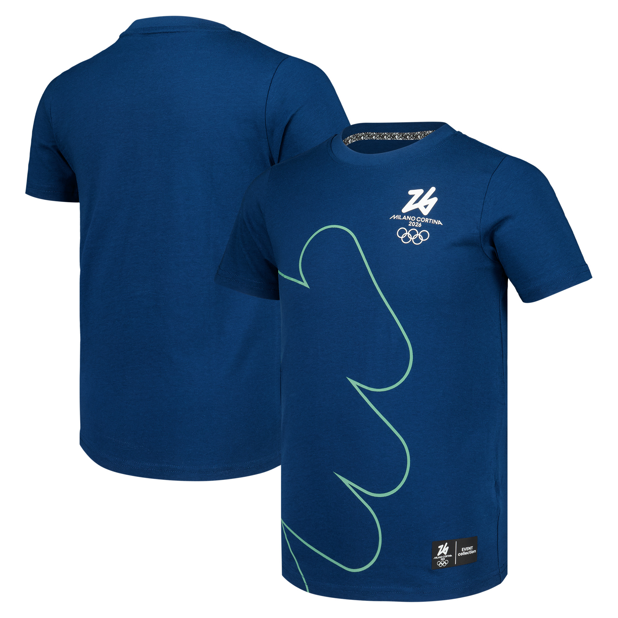 Milano Cortina 2026 Olympics Grafik T-Shirt - Marineblau - Junior Image