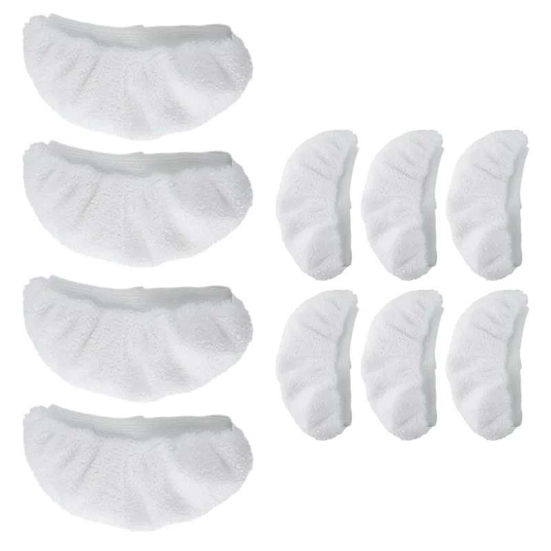 WHYY-10 PCS Dampfreiniger-Zubehör, wiederverwendbare Steam Mop Pads, universelle Steam Shot-Aufsätze für Handdampfreiniger Image