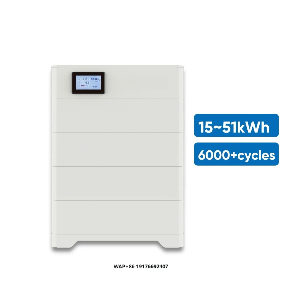 Lovsun 10 kWh 15 kWh 20 kWh 50 kWh stapelbare HV-Solarbatterie 153,6 Vv-512 V Byd Sungrow Goodwe-kompatible Lifepo4-Batterie Image