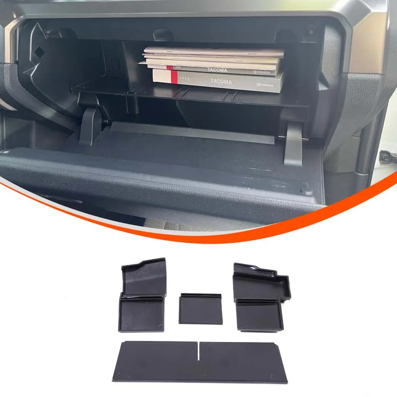 Copilot Handschuhfach Teiler Lagerung Box Organizer Einsatz Partition Box Auto Zubehör Für Toyota Tacoma N400 2024 2025 Image