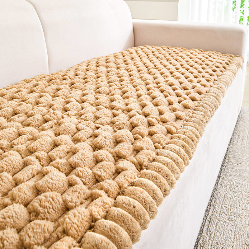 Pet Couch Cover for 3 Cushion Sofa, Non-Slip Fuzzy Couch Cover for Dogs Washable, Thick Soft Sofa Slipcovers Cushion Protector Pet Friendly