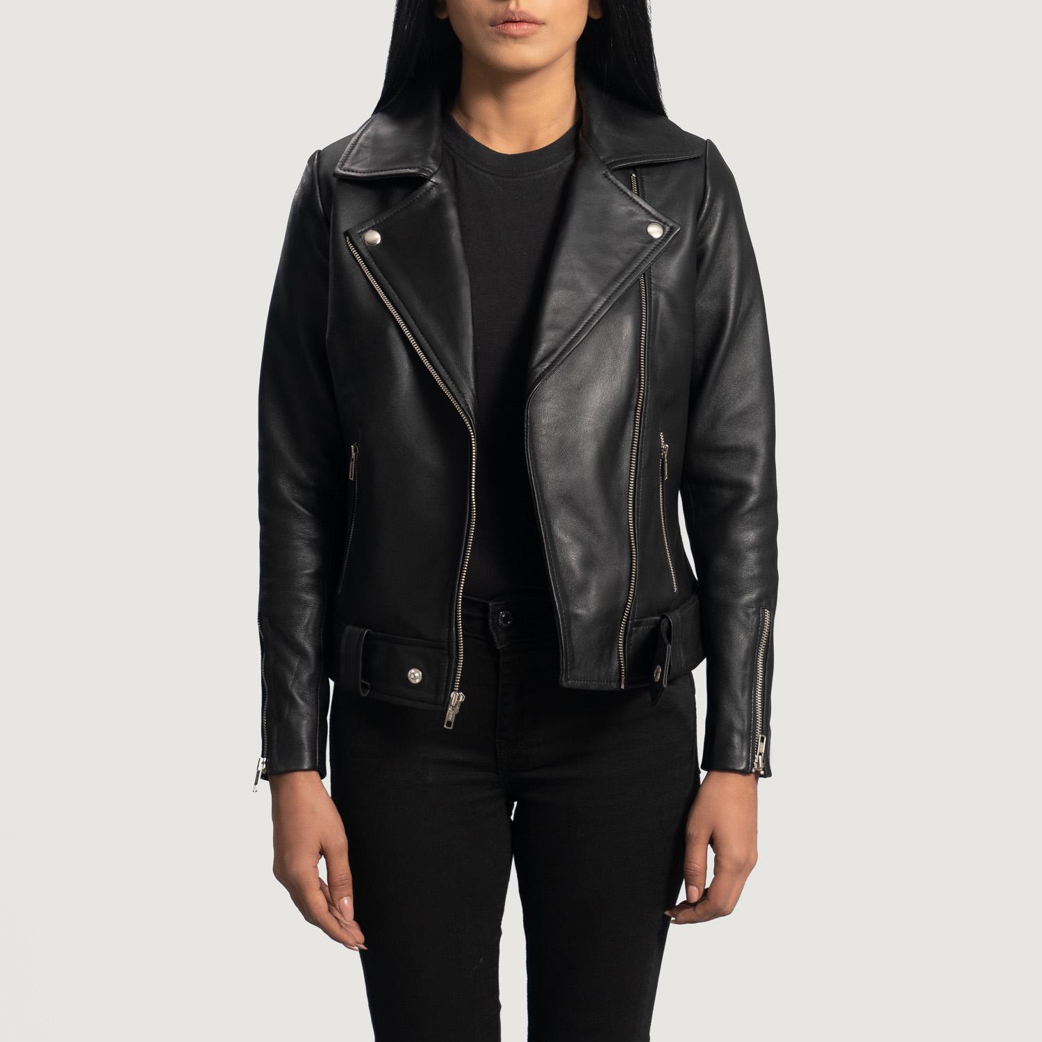 Giacca in vera pelle invecchiata marrone al 100% da donna - Giacca da motociclista vintage Cafe Racer fatta a mano, giacca da motociclista nativa amer
