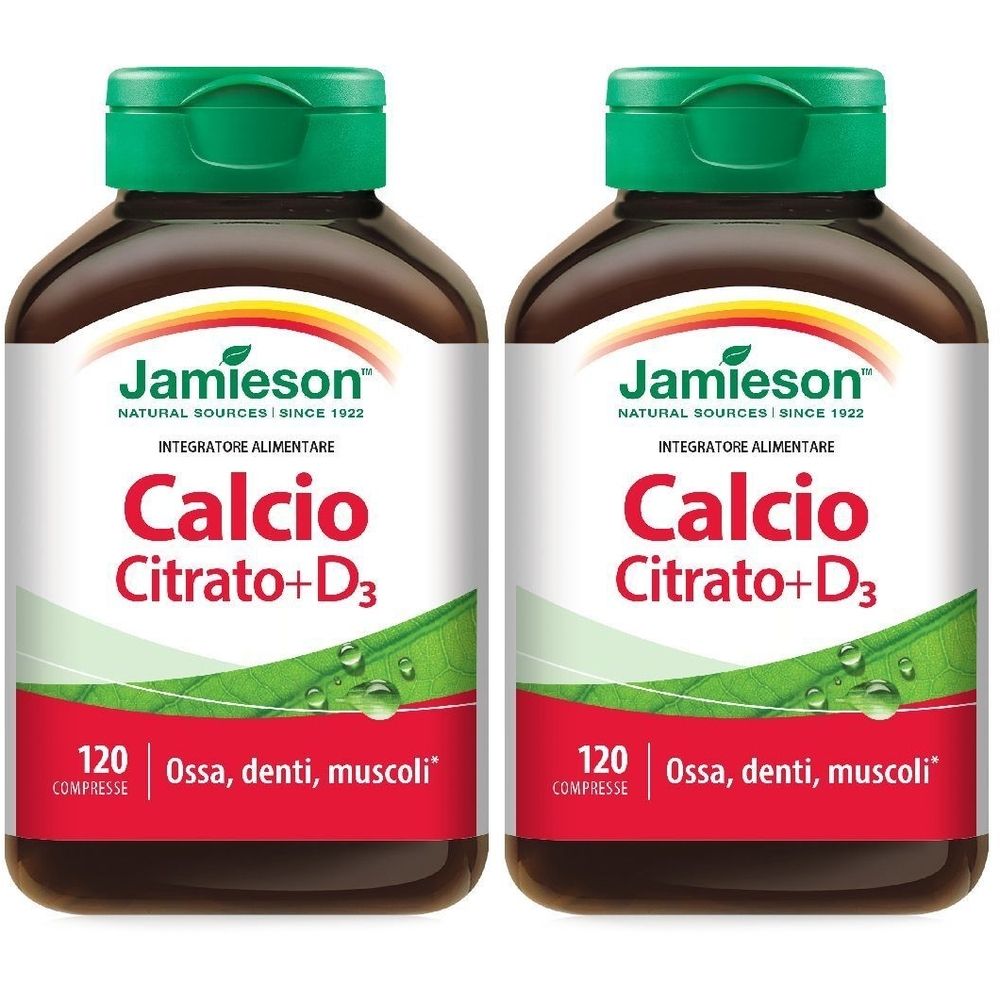 Jamieson Calcio Citrato + Vitamina D3 120 Compresse pz