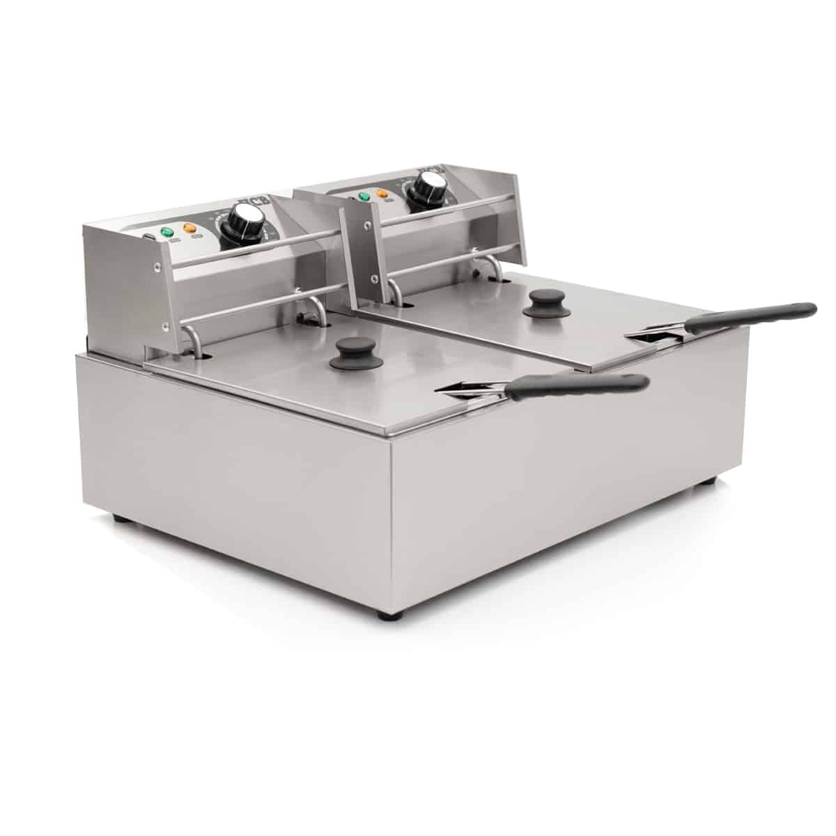 HCB Doppel-Fritteuse - 2 x 6 Liter - 2 x 230V - Edelstahl Image
