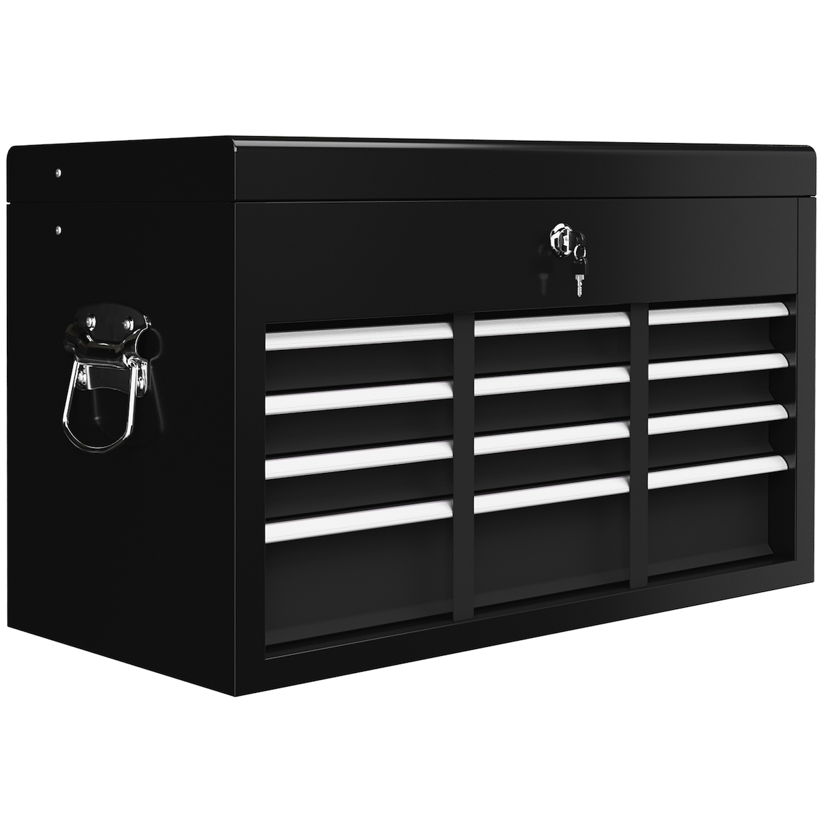 HOMCOM - Werkzeugkasten - 60L x 26B x 34H cm - schwarz Image